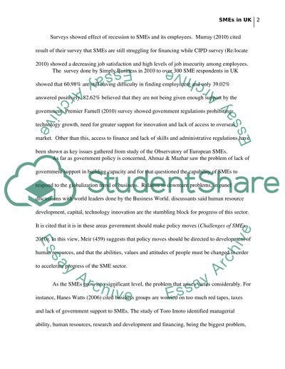 Employment Problems in Small and Medium-Sized Enterprises in the UK