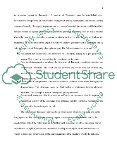 Structural Engineering-Tensegrity Simplex Structure