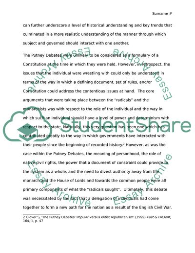 The First English Constitution