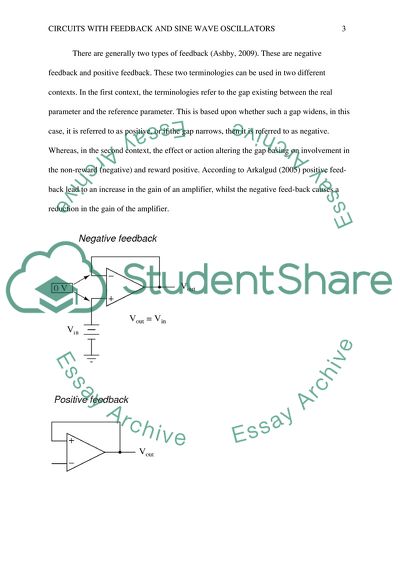 Circuits with Feedback and Sine Wave Oscillators