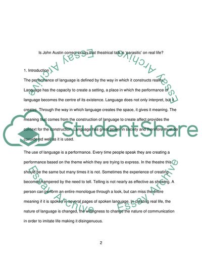 Language and Action: A Reassessment of Speech Act Theory