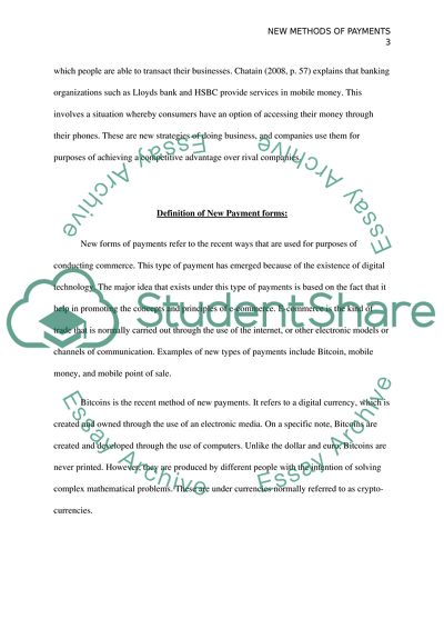 New Payment Form in Times of Globalisation