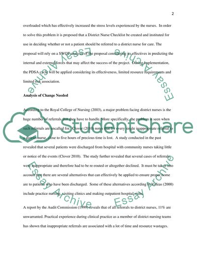 Service Improvement Plan