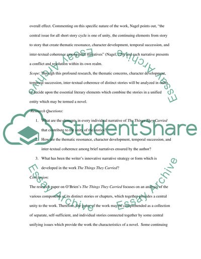 The Things They Carried by Tim OBrien