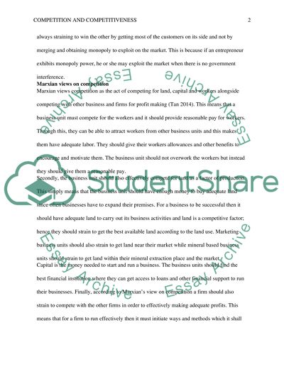 Competition Is the Act of Trying to Win One Another