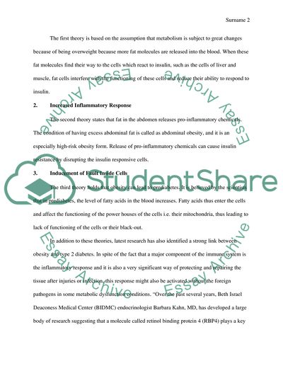 Obesity and Type 2 Diabetes