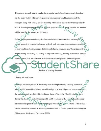 Obesity Among Adolescents