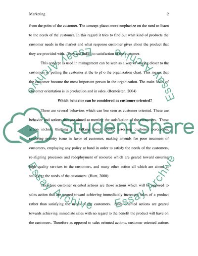 Customer Orientation