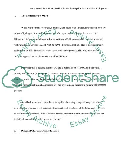 Fire Protection Hydraulics and Water Supply