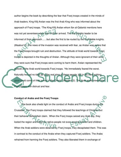 The Crusades through Arab Eyes