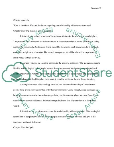 The Great Work by Thomas Berry