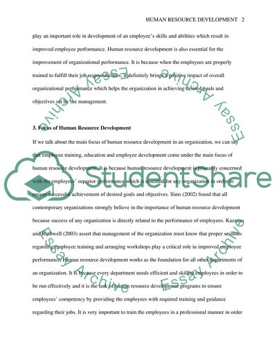 Human Resource Development