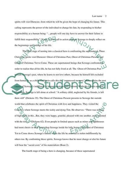 Ebenezer Scrooge a Classical Hero