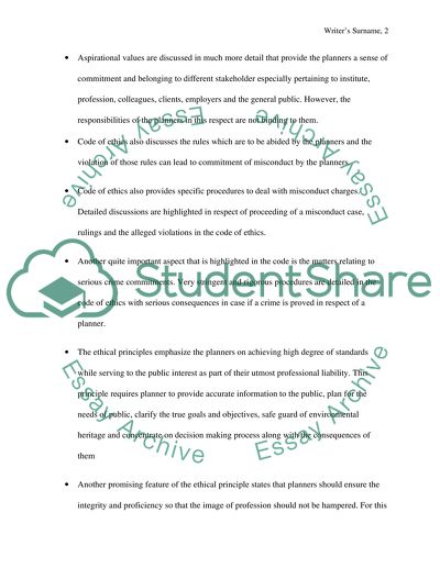 Ethical issues in urban planning