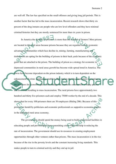 Forces That Generated Mass Incarceration