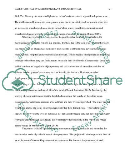 CASE STUDY: Ray of Light in Pakistans Drought-hit Thar Desert