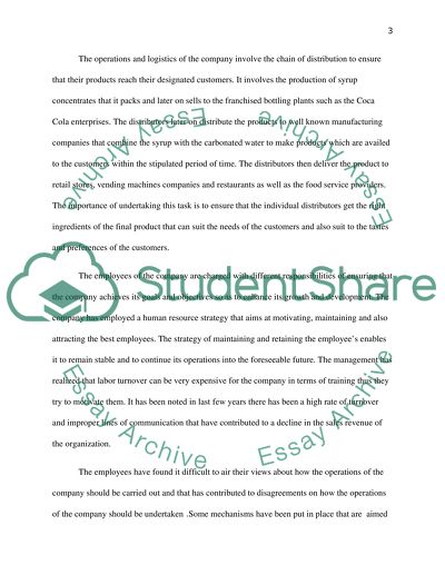 Internal and External Environment of Coca-Cola Company