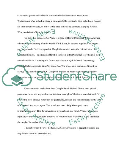 Comparing two books of Kurt Vonnegut