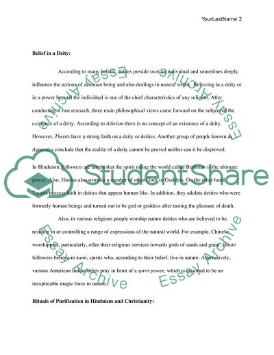 Comparing and Contrasting Two Specific Characteristics in Two Modern Religious Faiths