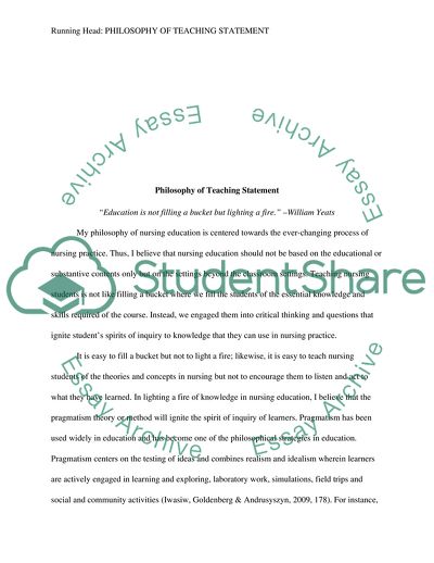 Philosophy of Nursing Education