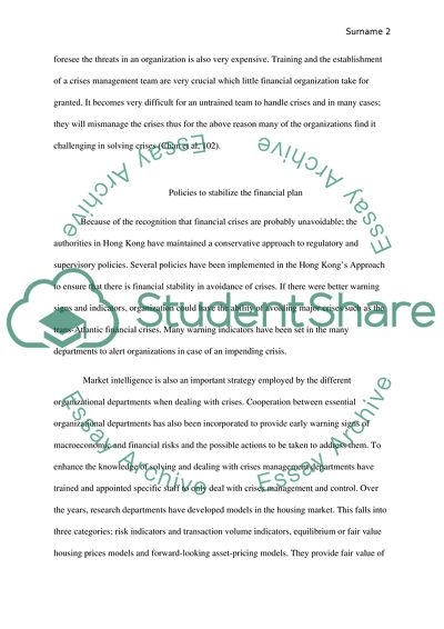 Hong Kongs Approach to Financial Stability