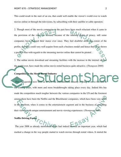 MGMT 670- STRATEGIC MANAGEMENT