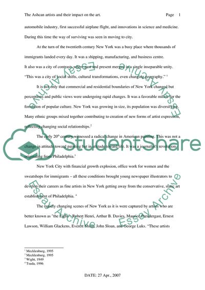 The Eight and the Ashcan School