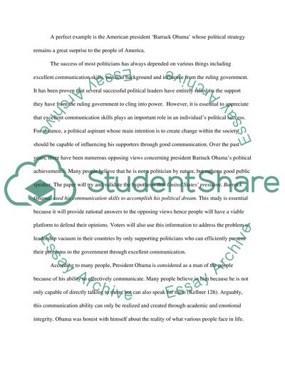 Analysis of President Obama