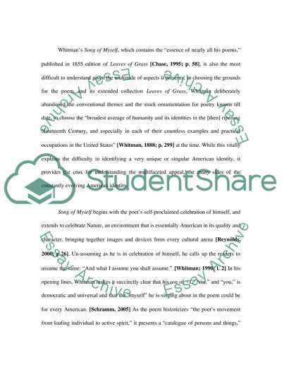 Walt Whitman, Known as the Poet of Democracy