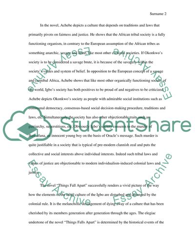 Things Fall Apart: the Unsatisfied Soul of Okonwo