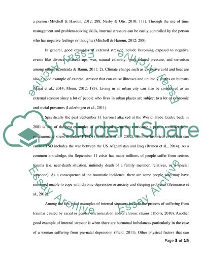 Stress and Its Relationship to Human Health