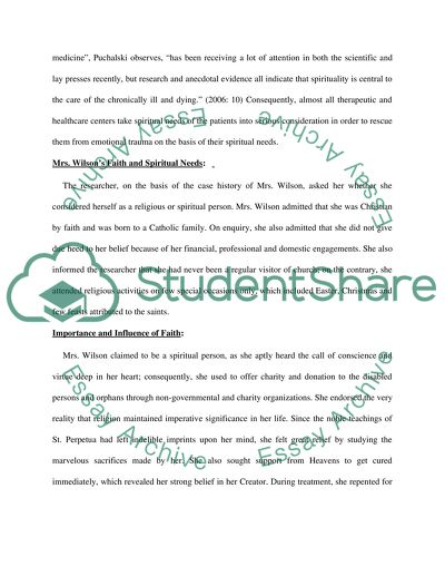 Spiritual Assessment Of Mentally Retarded Patient