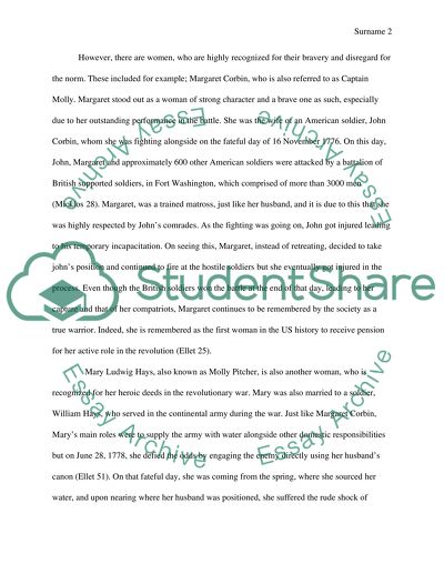 Discuss Womens Contribution to the American Revolution and the Wars Impact on Eomen