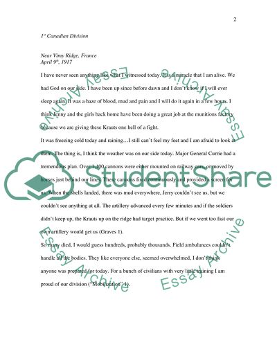 World War I: A Soldiers Diary