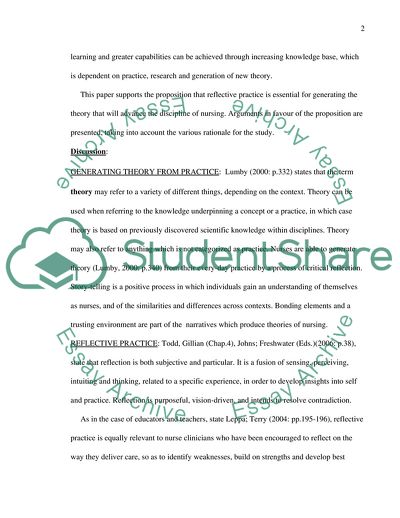 Theory That Will Advance the Discipline of Nursing