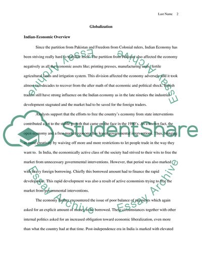 Globalization and Illustrates in India and Nicaragua