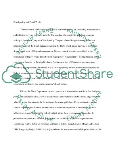 Monetary Policy and Gross Domestic Product
