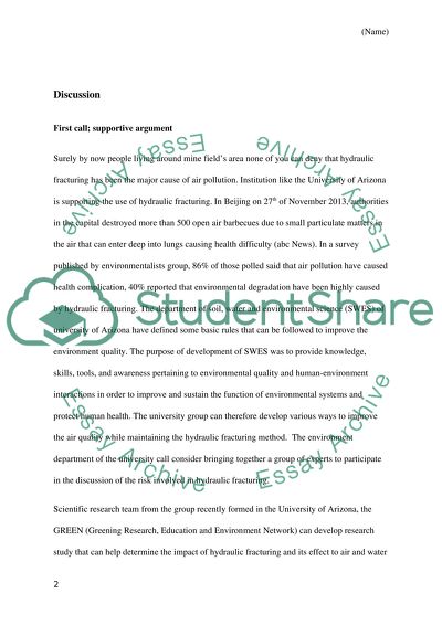 Air Pollution Fracturing