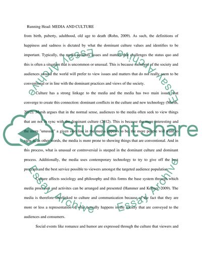 Relationship between Media and Culture