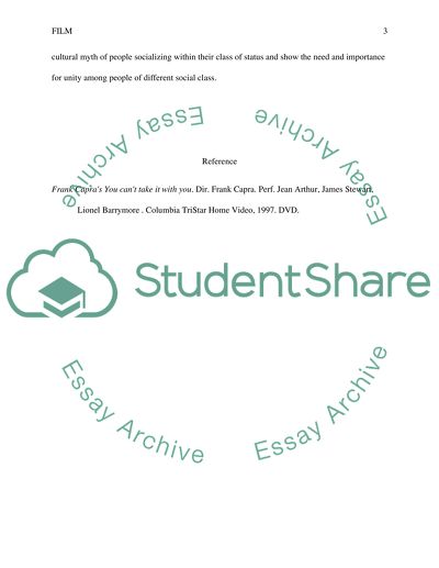 Example of a Cultural Myth Expressed in a Film