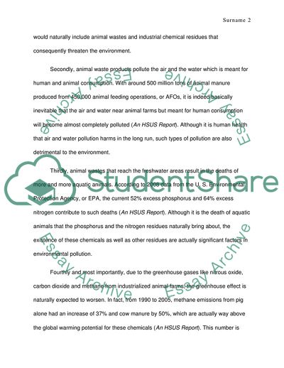 Agricultural Waste System as an Effective Means to Regulate Environmental Pollution from Animal Waste