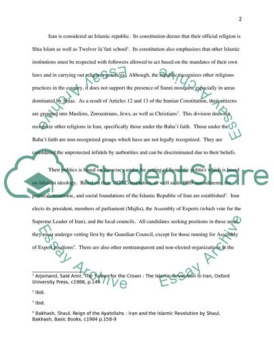 The Ideology of Iran: Islamist Principles