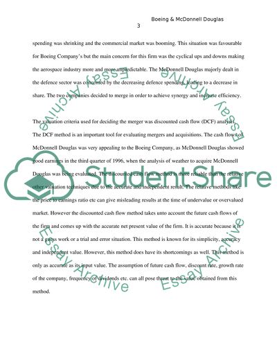 Boeing & McDonnell Douglas Merger & Acquisition