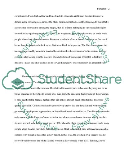 Colorism in African American Women