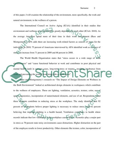 Good Communication, Environment and Wellness