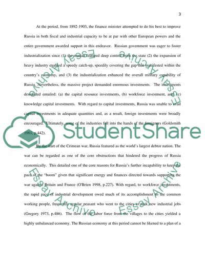 What were the main features of Russian economic backwardness