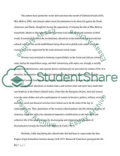 Changing Of The Status Of Women Around The World Over Time
