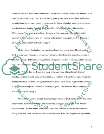 The Possible Effects of Splinting Natural Teeth to Dental Implant Restorations