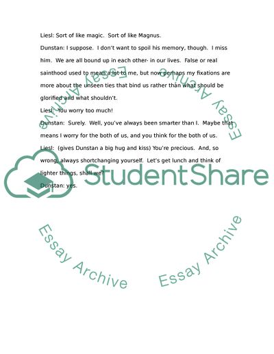 Liesl and Ramsay Dialogue (Fifth Business)