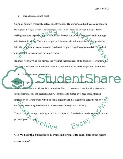 Why Should We Study Business Report Writing